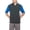 Lapsis Blue, variant on Golf Heather Blocked 1/2 Zip Short Sleeve Pullover Peacoat Heather Medium