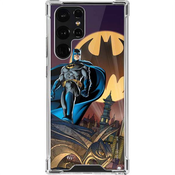 Skinit DC Comics Batman in the Sky Galaxy S22 Ultra Clear Case