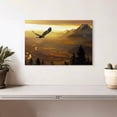 thumbnail image 2 of Elephant Stock Golden Eagle At Sunset Wall Art - Horizontal Canvas Wall Art - Living Room Wall Decor - Animal Canvas - Orange And Green Decor - 12" x 8", 2 of 8