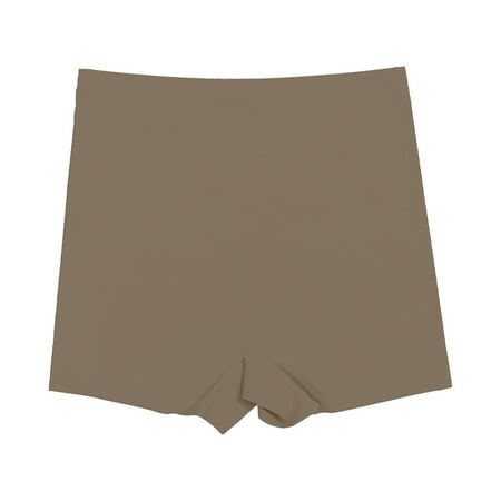 

Kddylitq Women s Boyshorts Underwear Anti Chafing Seamless High Waisted Boyshort Panties Ladies Panties Nylon Panty Sleep Boxer Briefs Khaki XL