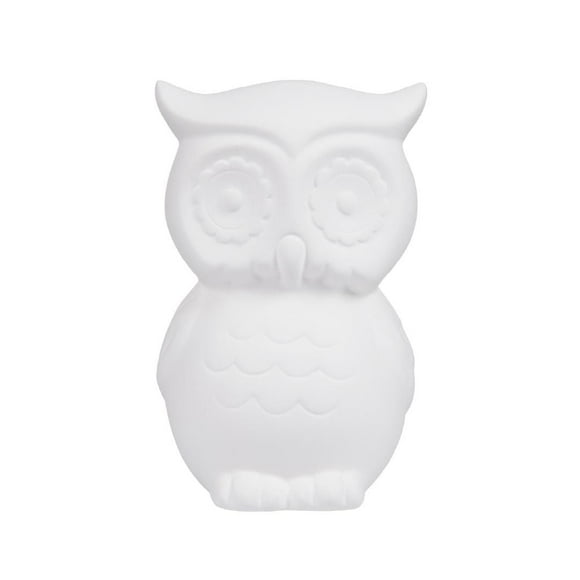 Create Basics Paintable Ceramic Owl Bank, Ceramic Owl Bank