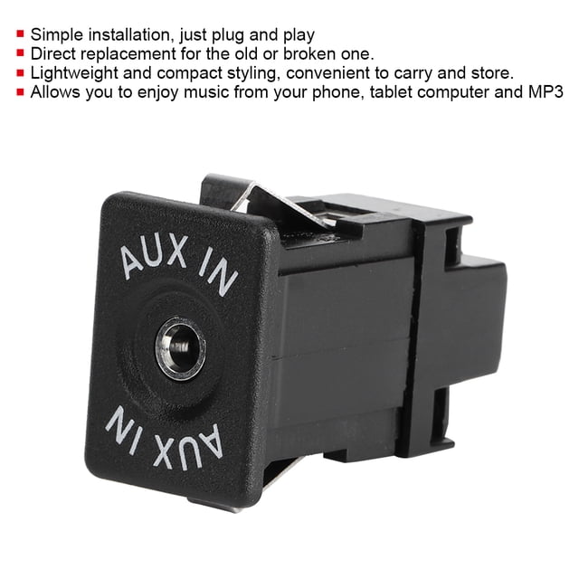 Cable Adaptador De Audio Estéreo AUX IN De 12 Pines Para Coche Compatible Con Agila