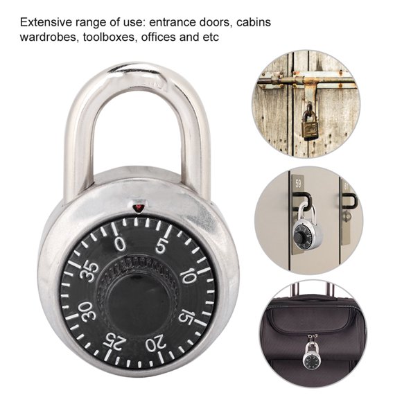 Digit Code Combination Padlock Round Security Lock for Door Cabinet