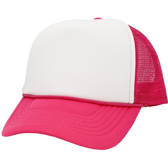 Classic Foam Front Mesh Back Trucker Hat Baseball Cap Plastic Adjustable Snapback