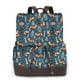 thumbnail image 1 of Disketp Playful Foxes Forest Blues Mochila de Cuero para Mujer, Bolso de Espalda Antirrobo con Estilo para Viaje, Trabajo y Uso Diario, 1 of 4