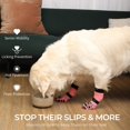 thumbnail image 2 of Calcetines antideslizantes para perro DOK TigerToes, talla grande, rosa, 2 of 9