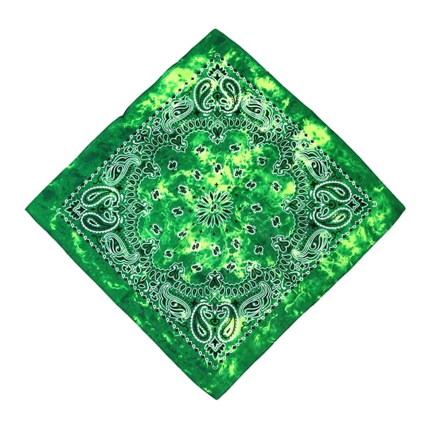 Pañuelo pequeño Qarigey a juego con pañuelo para la cabeza transpirables hip-hop Verde Type3 NO3