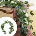 thumbnail image 2 of Artificial Flower Garland Rose Eucalyptus Leaves Floral Garland Arch Flowers Vine for Wedding Party Backdrop Decor Home Table Centerpieces Window Decorations Harlik, 2 of 8