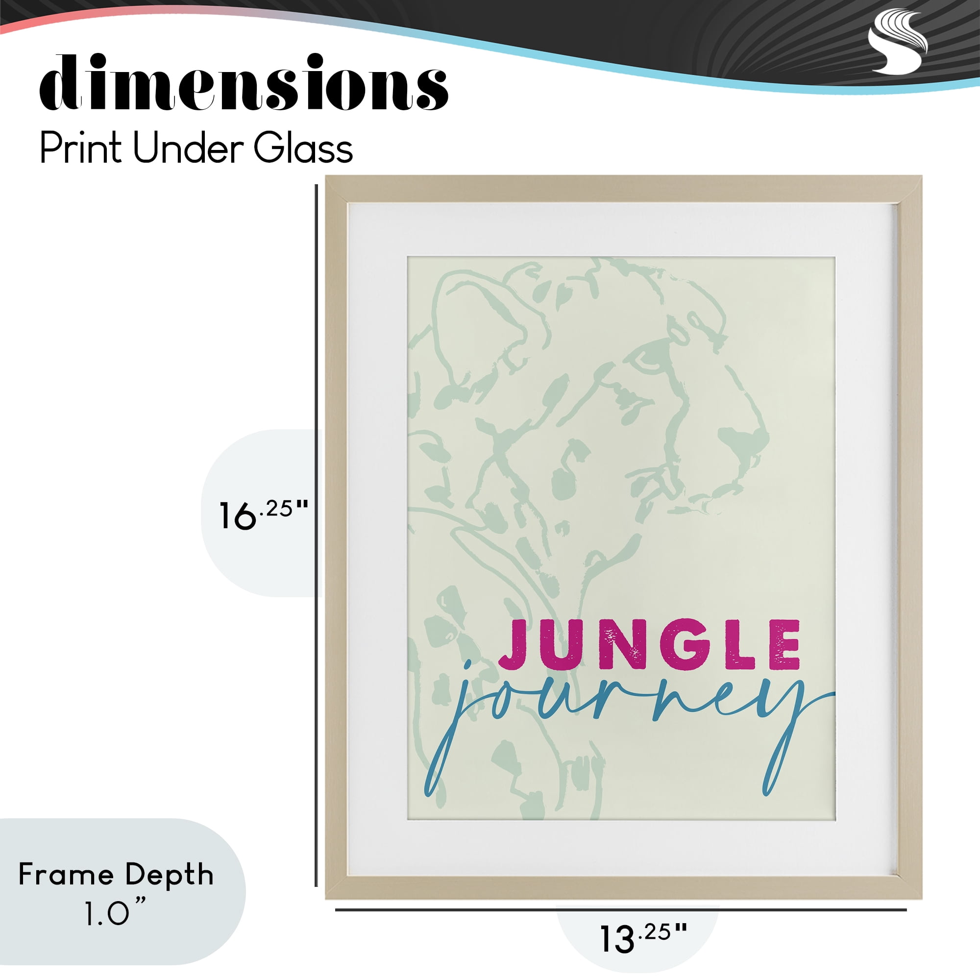 Stupell Industries Jungle Journey Cheetah Birch Framed Print Under Glass, design by Lanie Loreth
