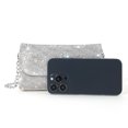 thumbnail image 4 of Bolsos de sobre de diamantes de imitación 2023 Mini bolsos de noche de cuero PU para mujer (plata) Ndcxsfigh Para Estrenar, 4 of 8