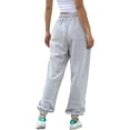 thumbnail image 4 of 2026 Petite Sweatpants for Women Baggy Drawsting High Waisted Wide Leg Sweat Pants Casual Workout Joggers with Pockets Light Gray M, 4 of 6