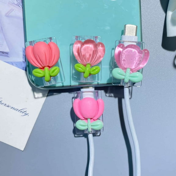 Tianyeda 4pcs Phone Cords Protector Suitable For All Original iPhone Cable