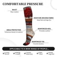 thumbnail image 5 of Compression Socks for Women and Men - Red Tree by a River Compression Socks Circulation for Workout, 5 of 8