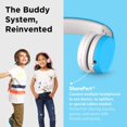 thumbnail image 5 of LilGadgets Connect+ Kids Headphones Wired with Microphone, Volume Limiting for Safe Listening, Adjustable Headband, Cushioned Earpads for Comfort, Toddler Headphones, Blue, 5 of 8