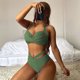 thumbnail image 4 of Conjunto de ropa de playa con estampado de Bikini y traje de baño dividido calado de Color sólido cómodo para mujer OAVQHLG3B Store lin121212, 4 of 4
