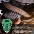 thumbnail image 7 of Unique Bargains M16x1.5 4MM Magnetic Oil Drain Plug Titanium Alloy Sump Drain Nut Bolt With 1 Copper Washer Green 1 Pc, 7 of 7
