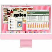 Apple iMac 24 All-In-One Computer, Apple M4, 16GB RAM, 256GB SSD, MacOS Sequoia, MWV43LL/A