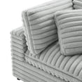 thumbnail image 6 of Comfort Pointe Julia 4-piece Chofa Sectional in Plush Gray Cord-like Fabric, 6 of 12