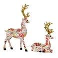 thumbnail image 5 of Baoblaze 2 Pieces Reindeer Statues Animal Sculptures Collection Desktop Table Centerpiece Red, 5 of 8