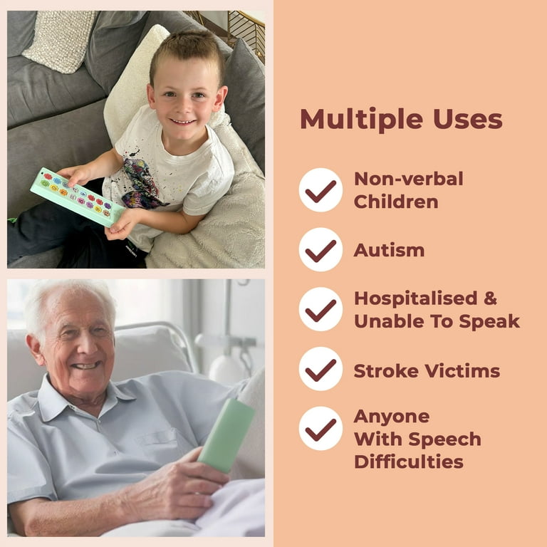 LoveHugs AAC Device for Autism, Nonverbal Communication Tool