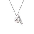 thumbnail image 2 of Delight Jewelry Silvertone Large True Love Waits Heart Silvertone Always My Sister Bar Charm Necklace, 23", 2 of 4