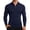 Navy@GC@, variant on CONZONE Mens Sports T-Shirts Short Sleeve Zip T Shirts for Men Casual Crew Neck Solid Color Lightweight Tees Soft Cozy Athletic Tops