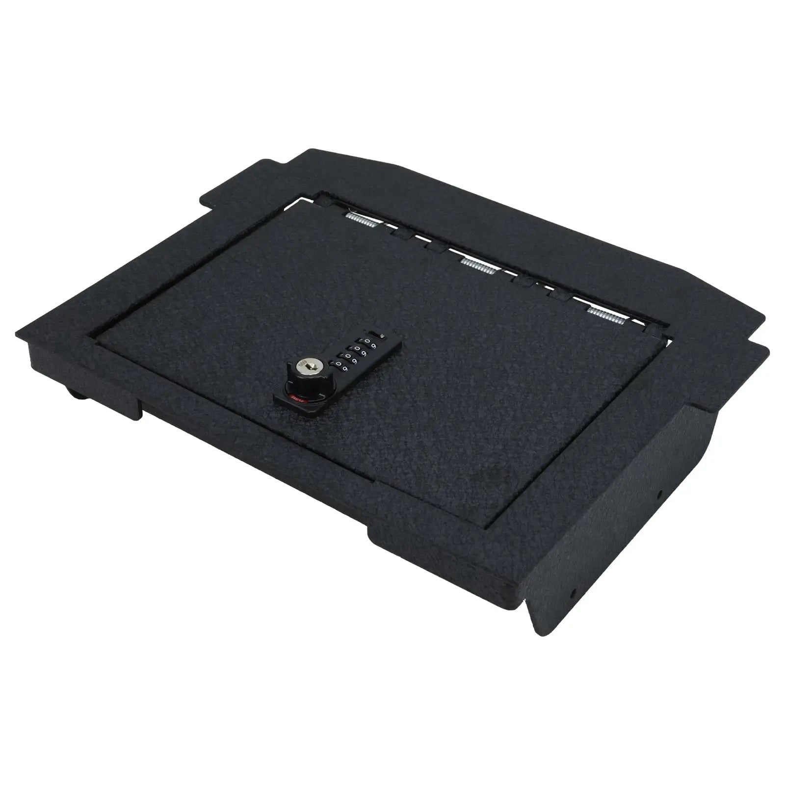 Center Console Safe Gun Safe, WASAI Premium In-vehicle Console Gun Vault Lockbox Compatible with Dodge Ram TRX 2021-2024, for Dodge Ram Rebel GT 2022-2024 4-digit lock with key.