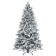 thumbnail image 4 of Costway Árbol de Navidad flocado preiluminado de 210 cm con bisagras, 300 luces LED y 1687 puntas de ramas, 4 of 6