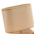thumbnail image 2 of Linen Lampshade Night Light Romantic Table Desk Bedside Warm Led Lamp Home Decor Beige, 2 of 10