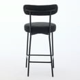 thumbnail image 1 of QinaQin Set de 2 bancos para isla de cocina de 27 pulgadas de altura, sillas para barra con respaldo, estilo industrial moderno para hogar, 1 of 9