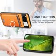 thumbnail image 3 of Allytech Google Pixel 8a Case, Detachable Magnetic Wallet Case with Card Holder & Ring Stand, Support Car Mount, Premium PU Leather Shockproof Durable Protective Slim Case Cover - Yellow, 3 of 11