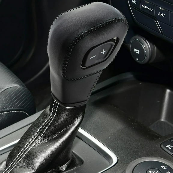 CENL Leather Gear Shift Knob Cover for Ford for Everest for Ranger 20-22 Accessories