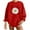 Red, variant on WREESH Women's Oversized Sweatshirt Fashion Daisy Flower Graphic Loose Long Sleeve Casual Pullover Tops Black