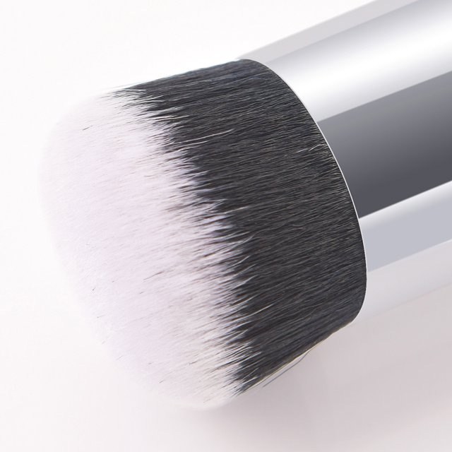 Cepillo cosmético de belleza de cabeza redonda lana de nailon duradero portátil para uso diario para mujeres Likrtyny Cuidado Belleza