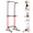 Red, variant on Garvee Heavy Duty Steel Free Standing Pull Up Bar Power Tower, Adjustable Height 82.7 in Pull Up Station with Multi-Grip Chin Up Bar