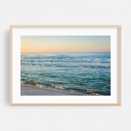Panama City Beach Florida Ocean Beach Waves Sunset Fine Coastal Nature Landscape Poster Unframed Paper Print
