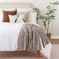 thumbnail image 5 of Battilo Light Grey Chenille Knit Throw Blanket, Decorative Woven Blanket for Couch Bed All Season,51"x67", 5 of 9