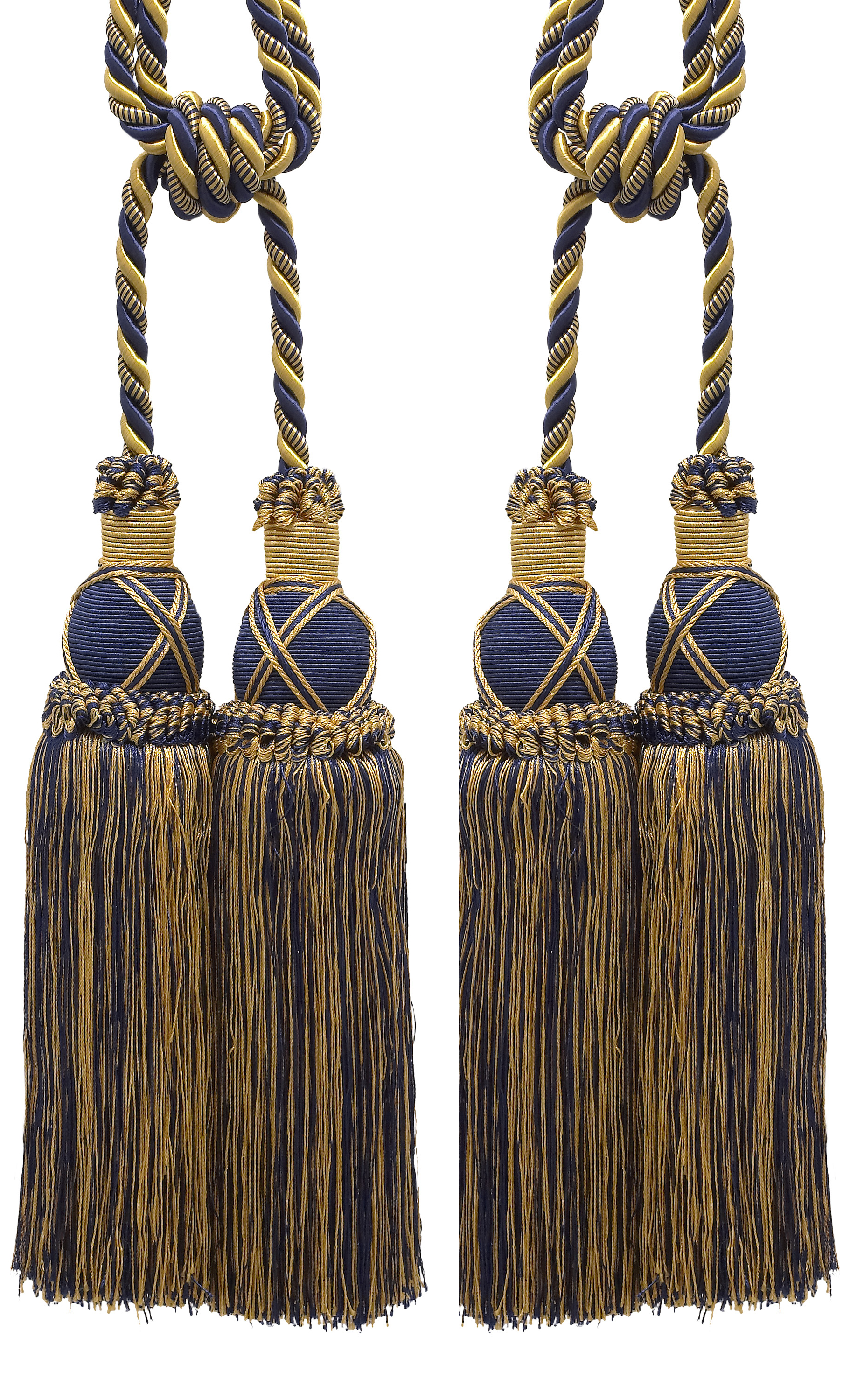 Window Treatments Hardware 2 Nav Blue Beautiful Tassel Drapery