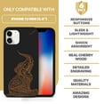 thumbnail image 7 of Case Yard Wooden Case for iPhone-12-Mini Soft TPU Silicone cover Slim Fit Shockproof Wood Protective Phone Cover for Girls Boys Men and Women Supports Wireless Charging Indian Elephant Baby Design, 7 of 7