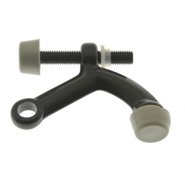 Idh by St. Simons 13029-019 Solid Brass Forged Hinge Pin Door Stop, Matte Black