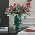 thumbnail image 4 of PONPRNGY Christmas Tree Small Filler Cremic Cute Flower Vase Decor Modern Unique Flowers Centerpieces for Tables Bathroom Living Room Boot Base Vase, 4 of 6