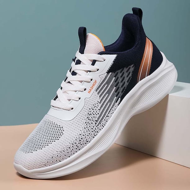 Mocasines informales para hombre, zapatos planos de malla transpirable, accesorios para exteriores resistentes al desgaste FLhrweasw Nuevo