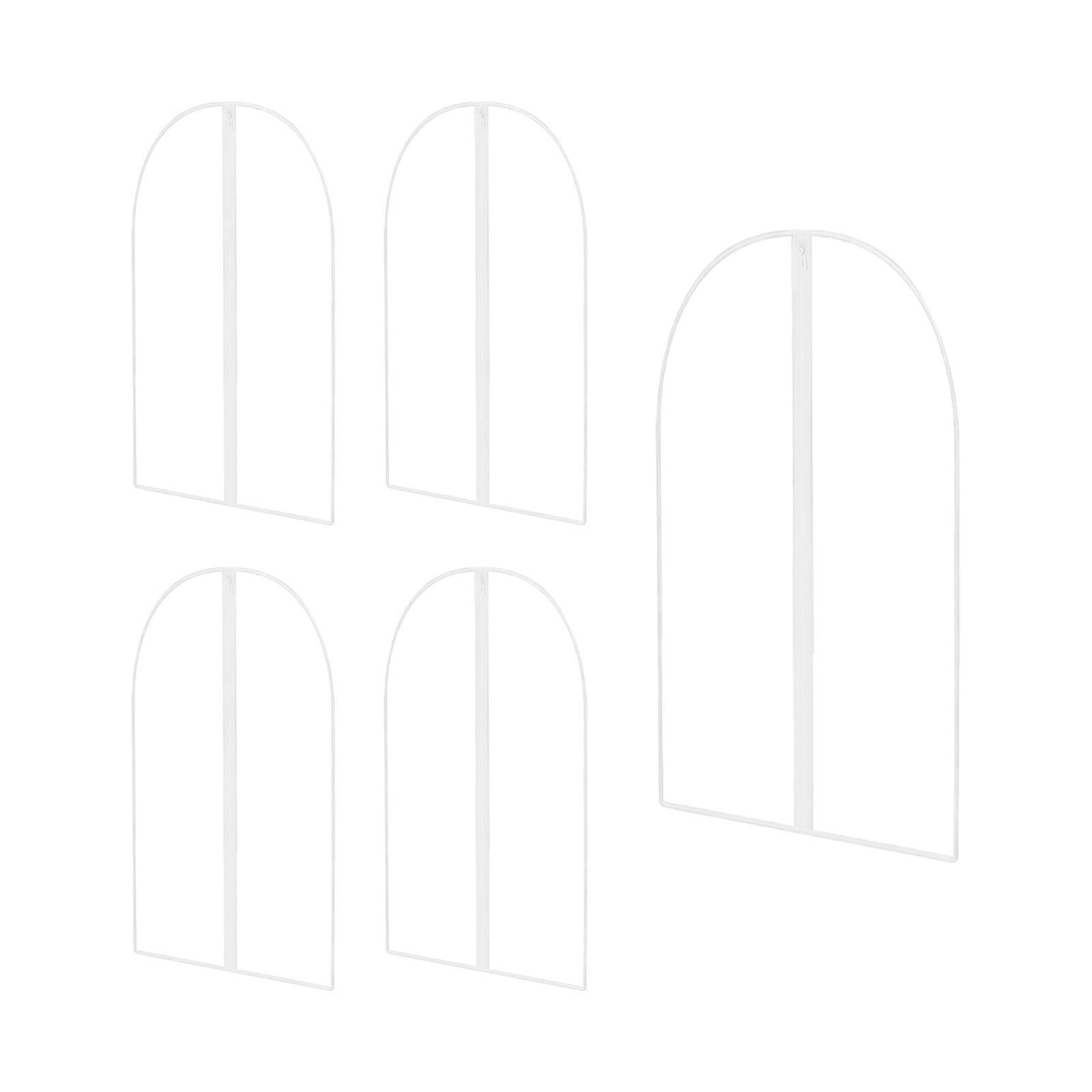 Lunxisen 15 Pcs Garment Bag Plastic Garment Bags with Zipper Hanging Clothes Cover Dress Bag for Suits, Coats Closet(M)