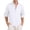 White, variant on New Men's Linen Long Sleeve T Shirt Solid Color Loose Casual Breathable Shirt Cotton Mens Shirts Designer Lightweight Streetwear
