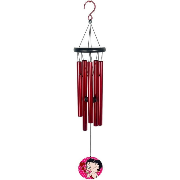 Spoontiques 13916 Betty Boop Wind Chime, Red