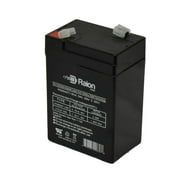 Raion Power 6V 4.5Ah Replacement Rechargeable AGM Battery for Sealed Lead Acid 6 Volt 4.5 Amp WL
