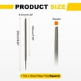 thumbnail image 2 of 1pcs Wood Rasp File 6" Steel Flat Medium Cut File Rasp without Handle for Woodworking Sharpening Wood Tool, Gray, 2 of 7