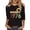 Black, variant on Womens 3/4 Length Sleeve Tees Crew Neck 1976 Graphic Print T Shirts Vintage Trendy Casual Pullover Tops (XXL, Pink)