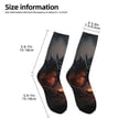 thumbnail image 2 of Rocae Fiery Black Dragon Attack for Girls Boys Crew Socks,Children's Socks, Kids Socks, Toddler Socks: Daily Wear with Kids School Uniform, 2 of 5