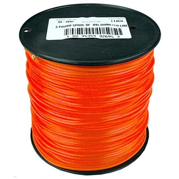 Maxpower Precision 332695 Trimmer Line, Orange - 0.095 in. x 3 lbs